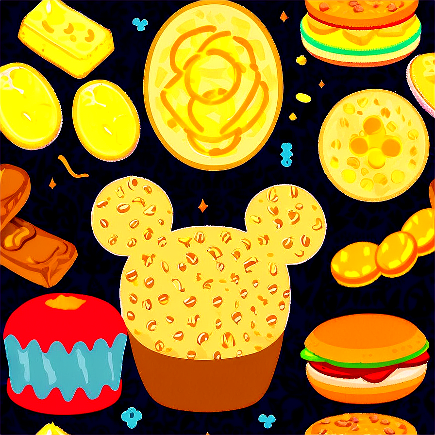 Disney Snacks Pattern Png 06282024