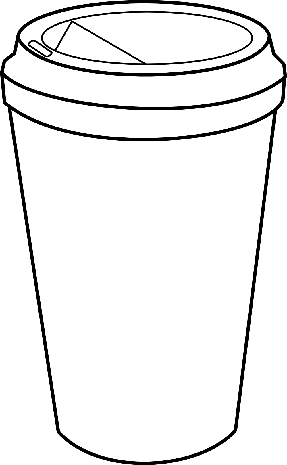 Disposable Coffee Cup Outline