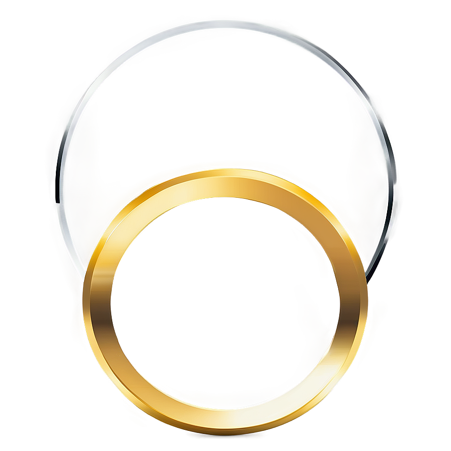 Distinctive Gold Circle Frame Png 86