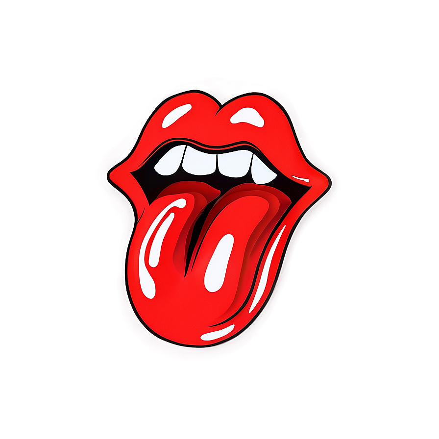 Distorted Rolling Stones Tongue Png 80