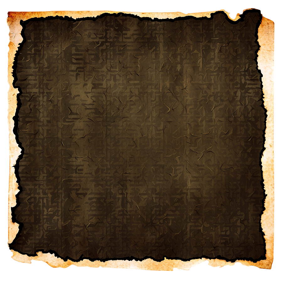 Distressed Burned Paper Png Lwy92