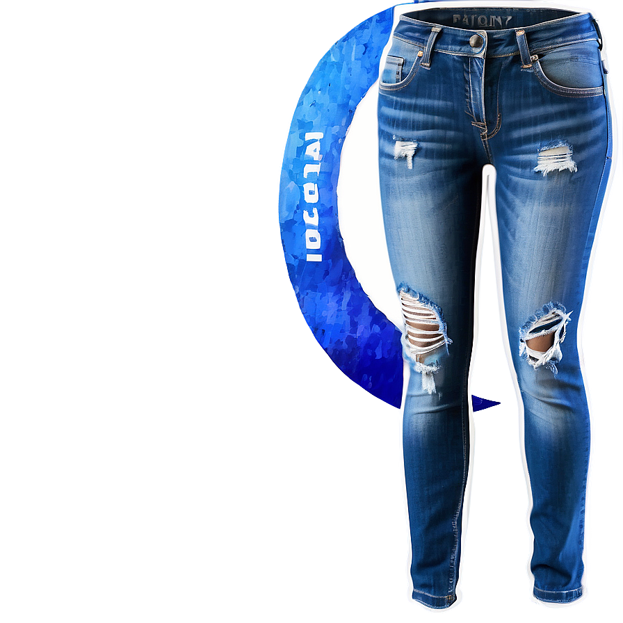 Distressed Denim Skinny Jeans Png 33