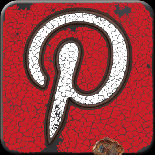 Distressed Pinterest Logo