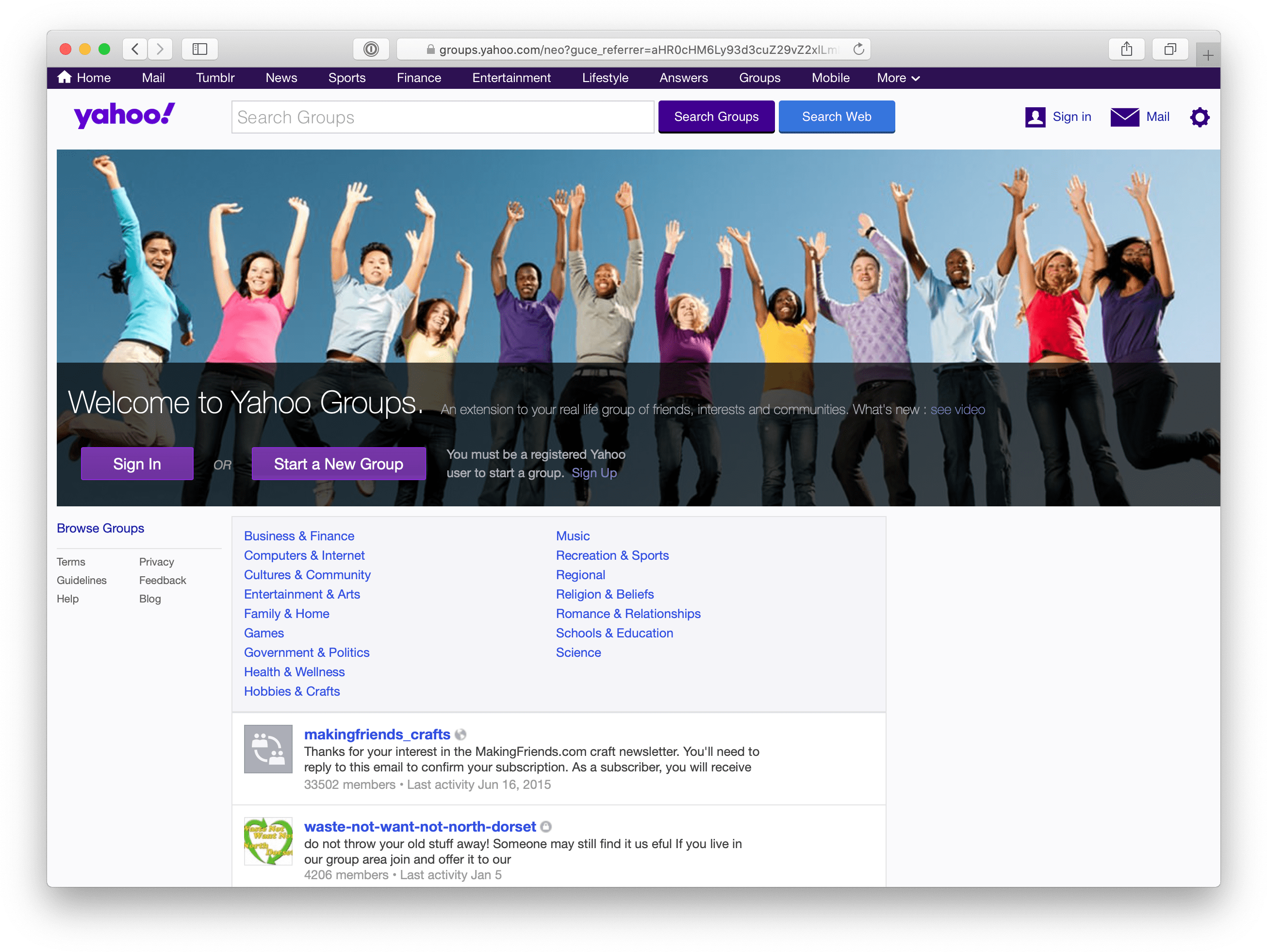 Diverse Group Celebrating Yahoo Groups