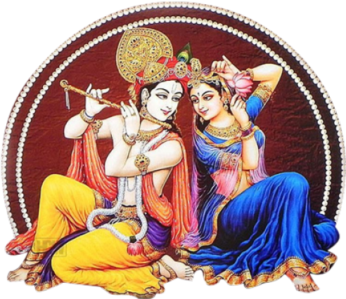 Divine Love Radha Krishna Art
