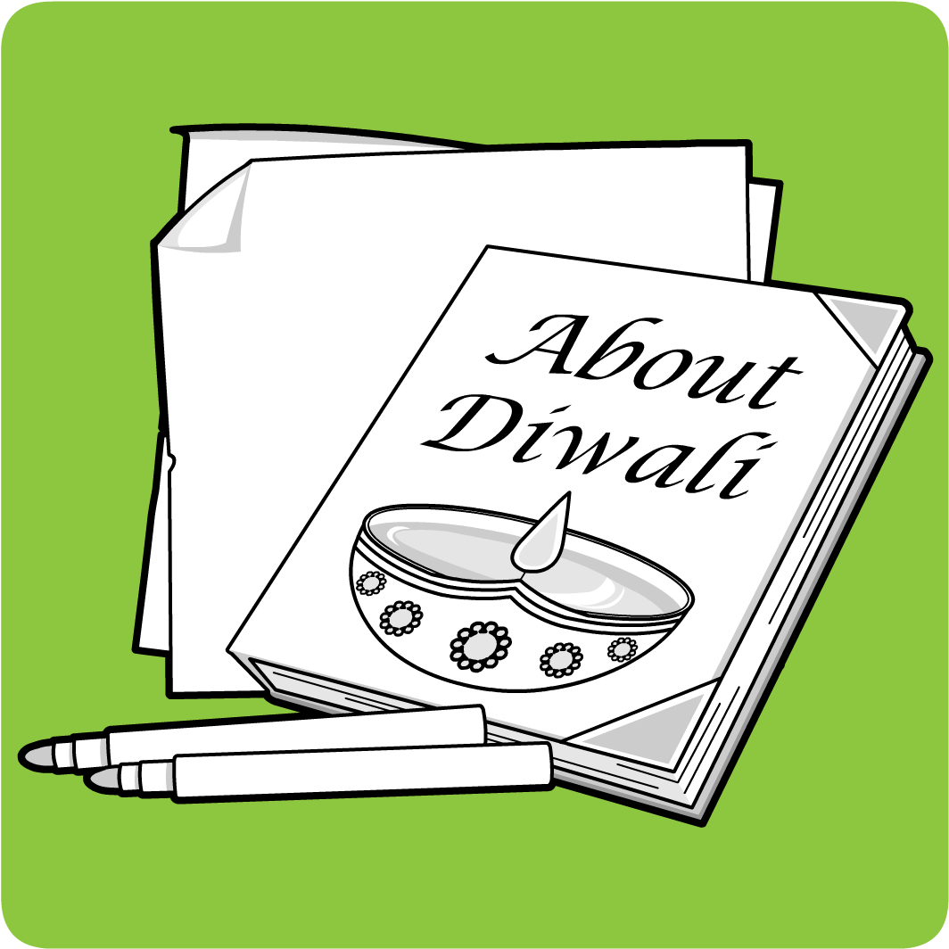 Diwali Education Coloring Page