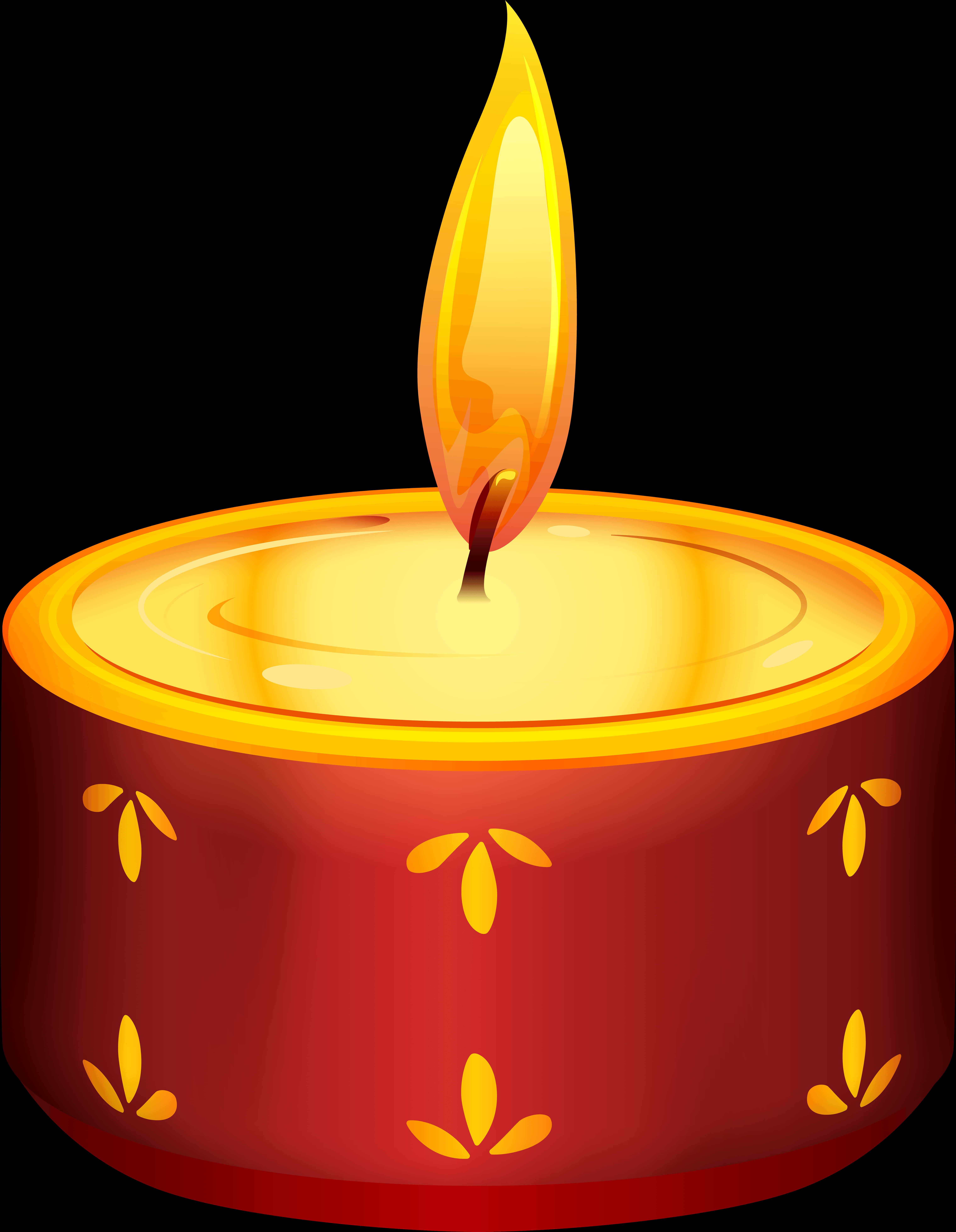 Diwali Festival Illuminated Candle
