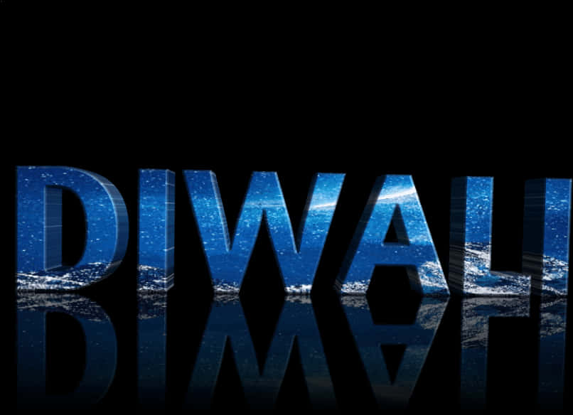 Diwali Festival Sparkling Text Background