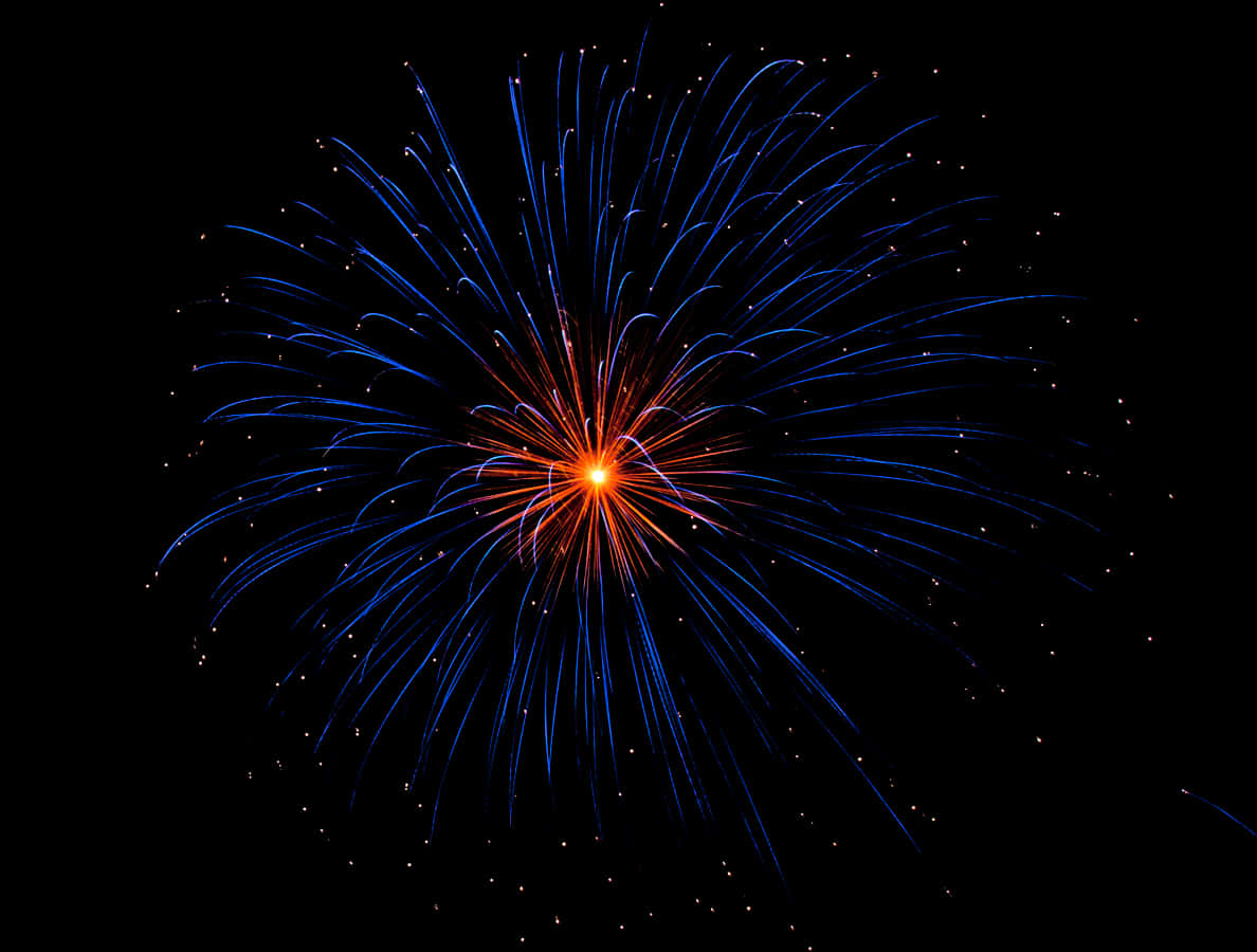 Diwali Firework Explosion Night Sky