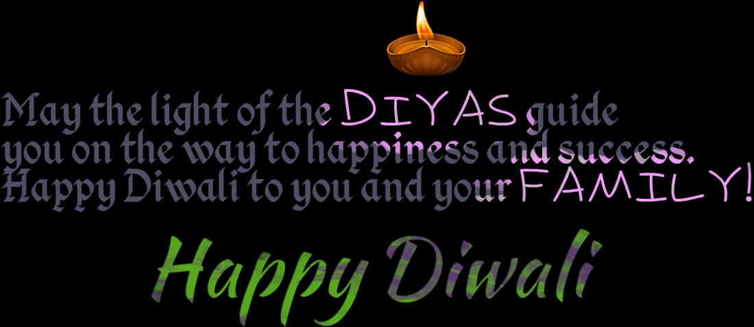 Diwali_ Greetings_ Lit_ Diya_and_ Wishes