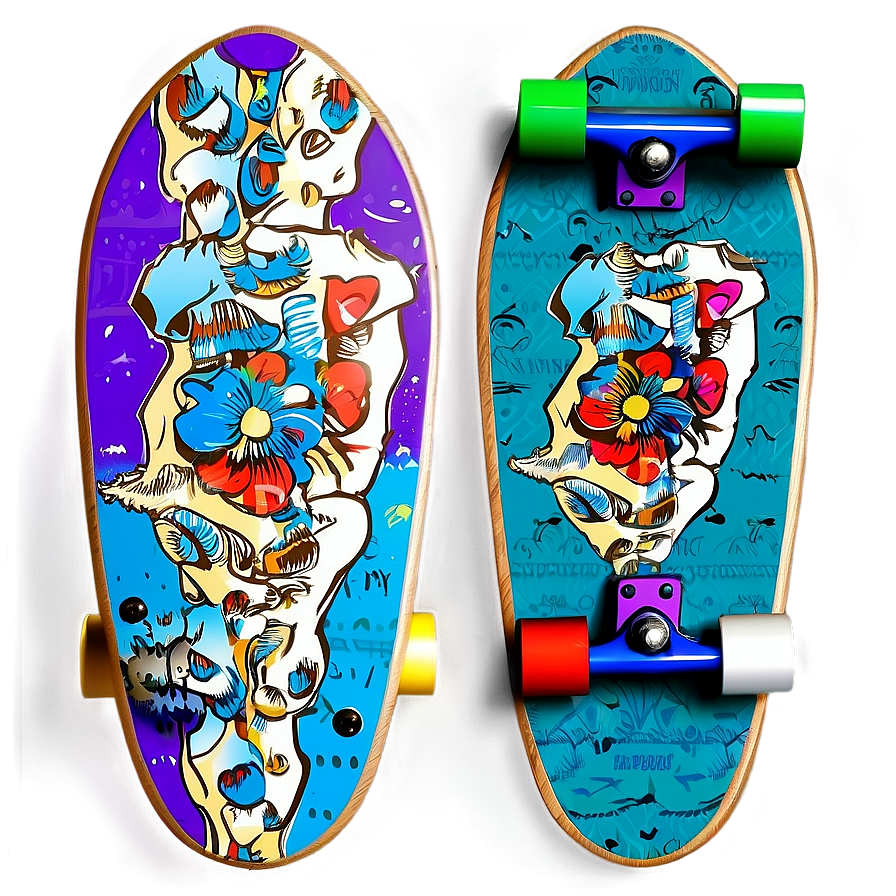 Diy Skateboard Deck Template Png 69