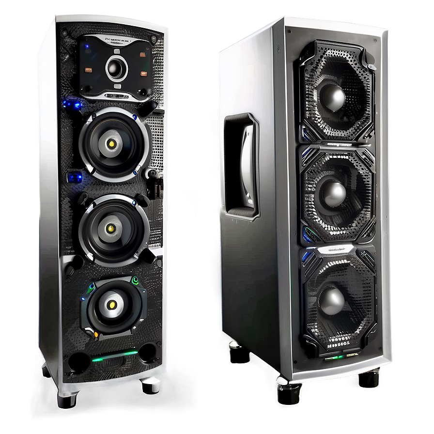 Dj Speakers With Microphone Input Png 59