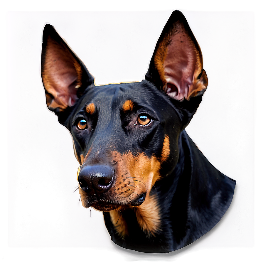 Doberman Dog Head Png Vwn66