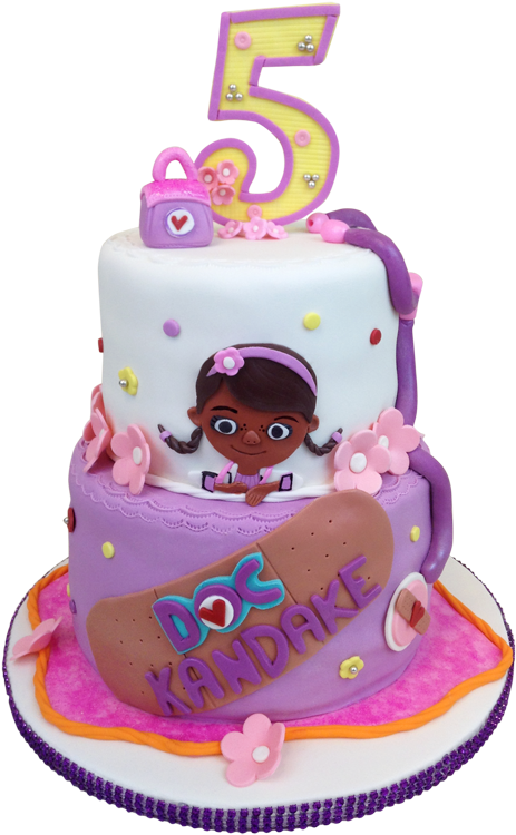 Doc Mc Stuffins Themed Birthday Cake