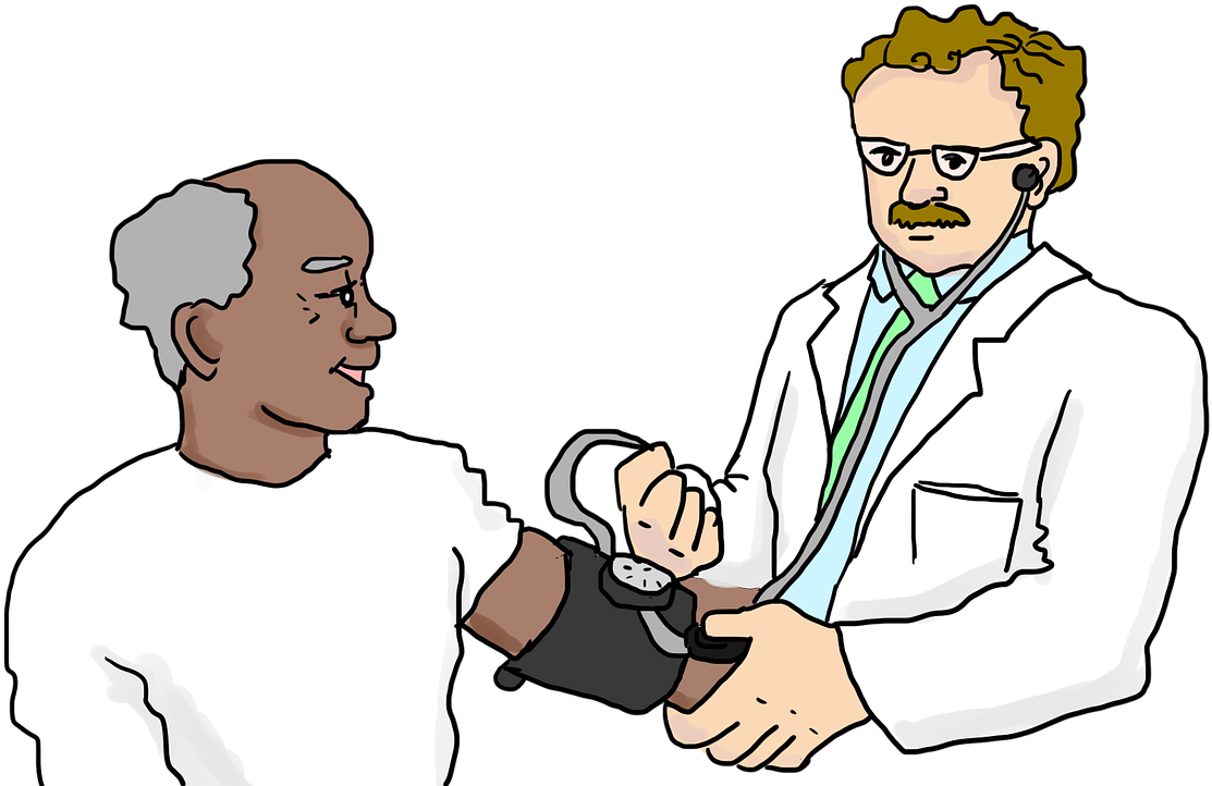 Doctor Checking Patient Blood Pressure