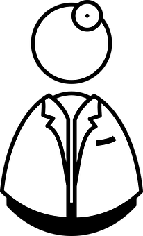 Doctor Icon Simple Blackand White