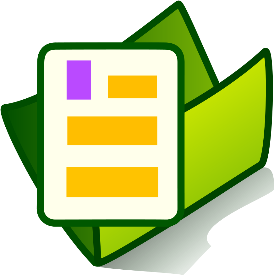 Document Icon Green Background