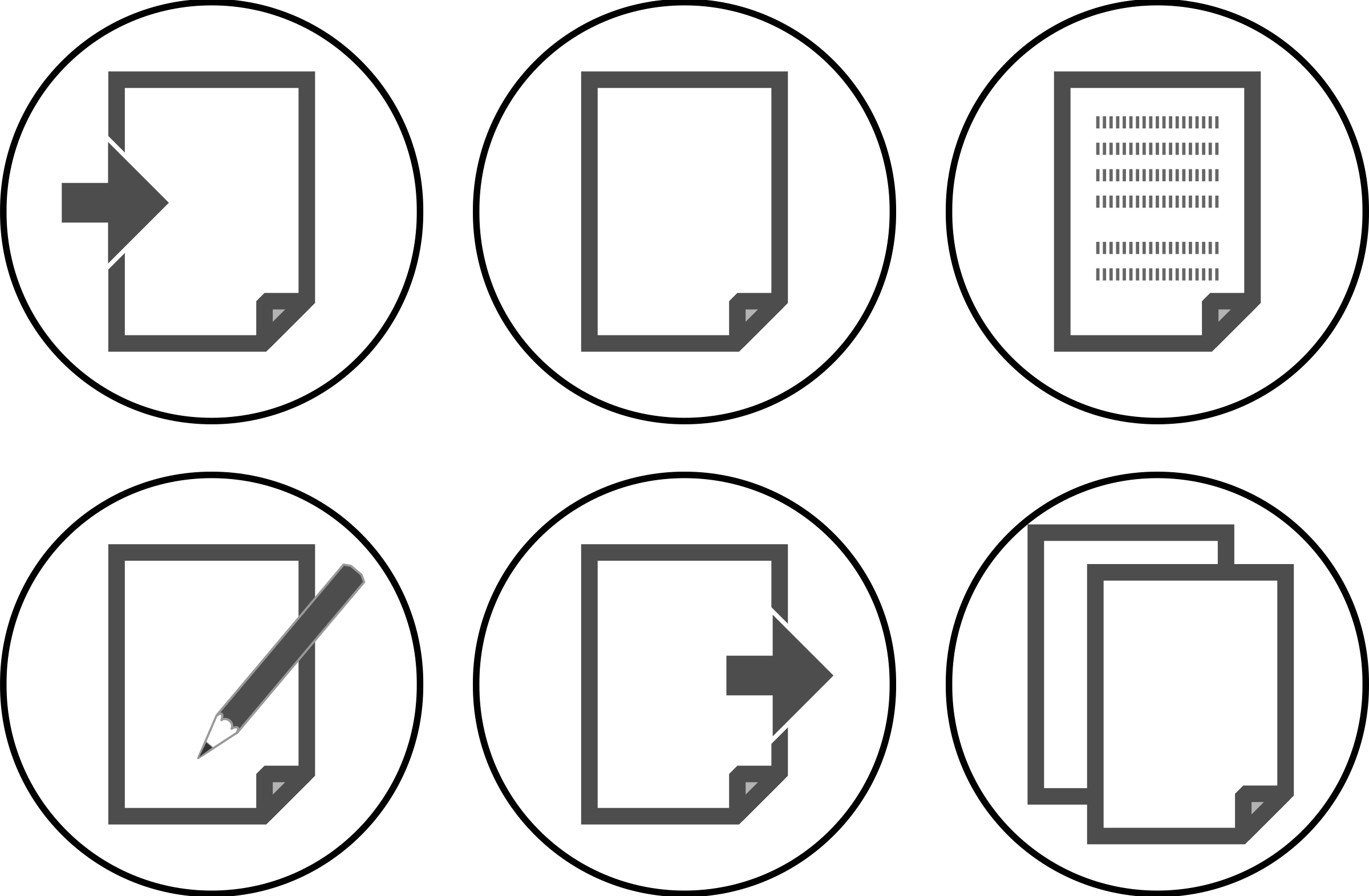 Document Processing Icons