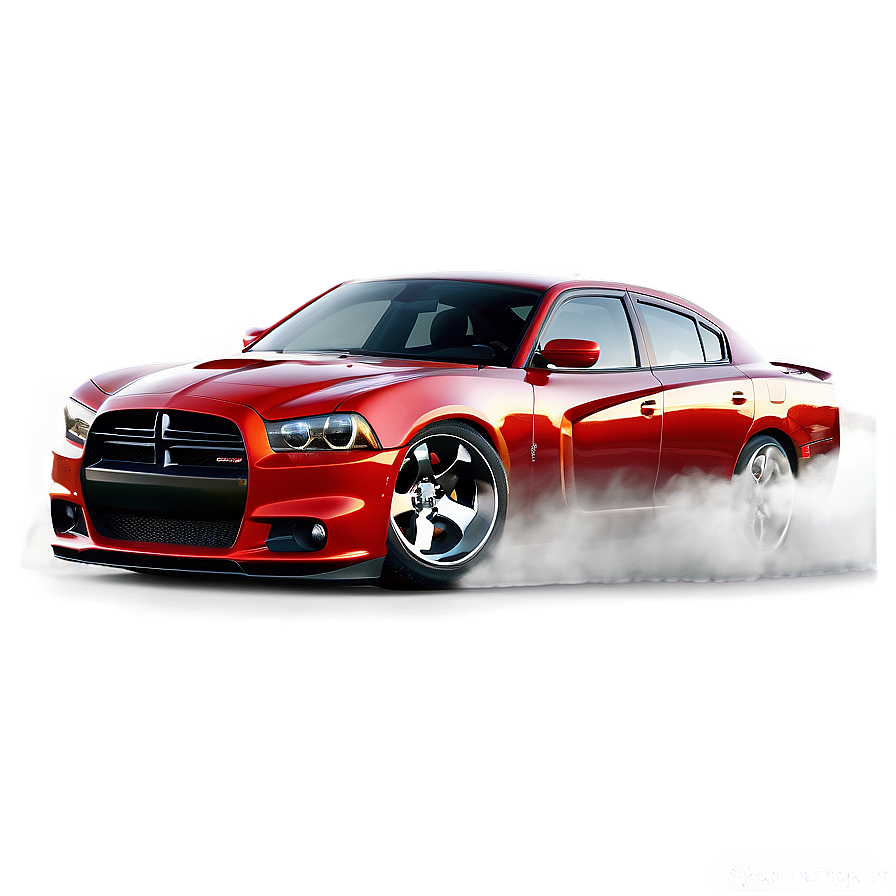 Dodge Charger Burnout Scene Png 06122024