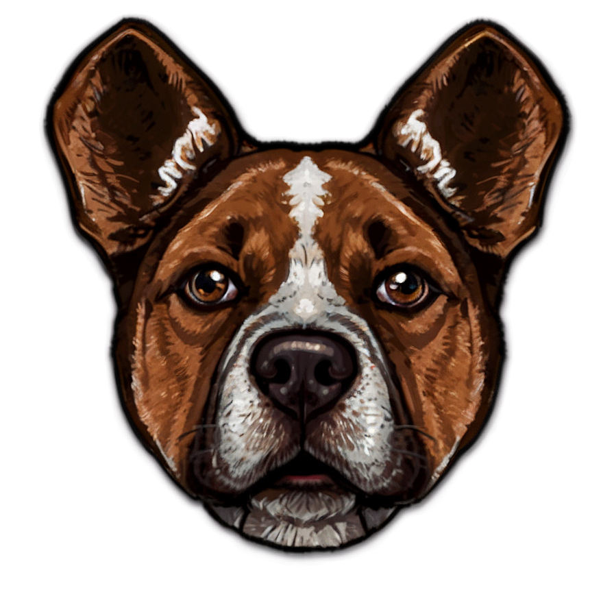 Dog Face Holiday Theme Png 44