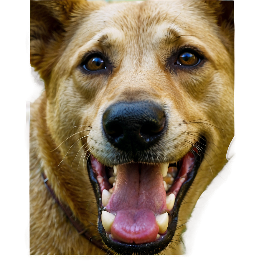 Dog Face In Wild Nature Png Cvg57