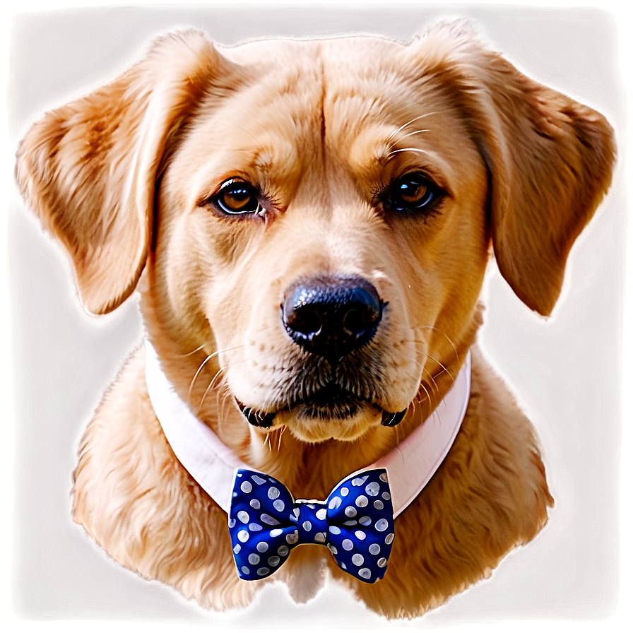 Dog Face With Bow Tie Png 90