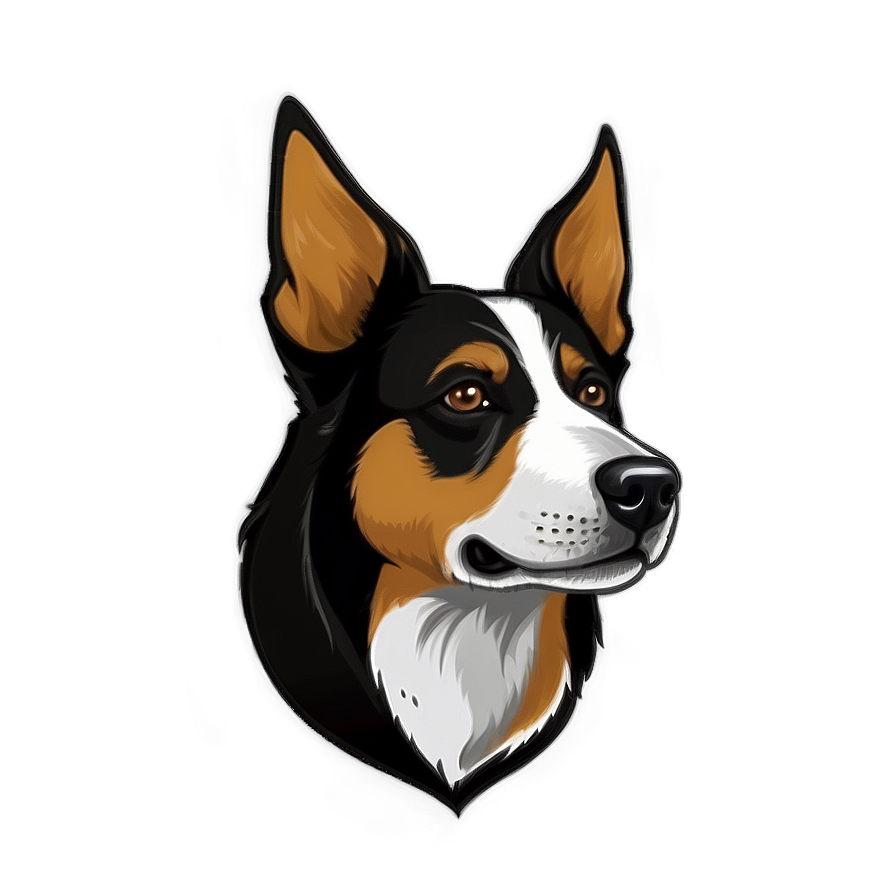 Dog Head Illustration Png 23