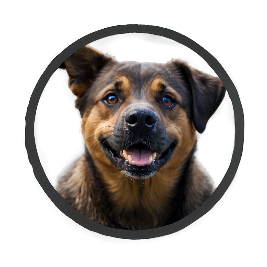 Dog Head In Circle Png 5