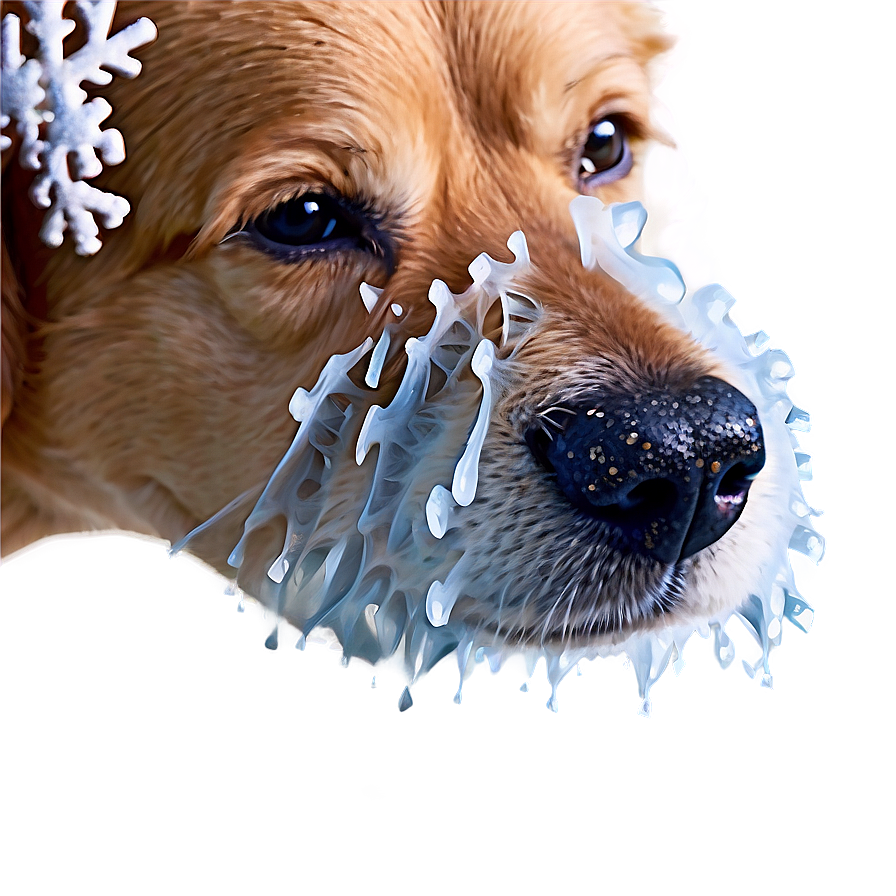 Dog Nose With Snowflakes Png 18