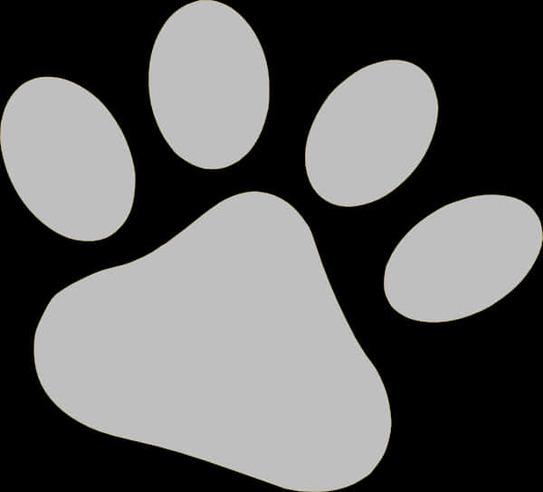 Dog Paw Silhouette Graphic