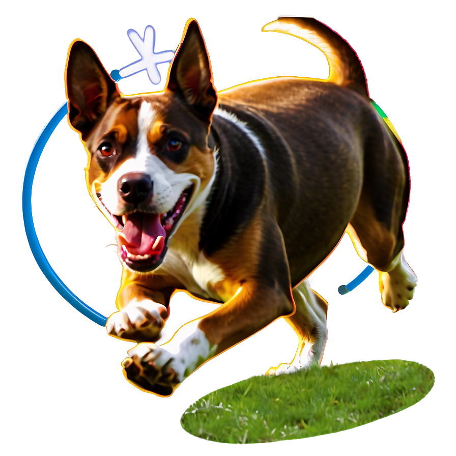 Dog Running With Ball Png Hrs74