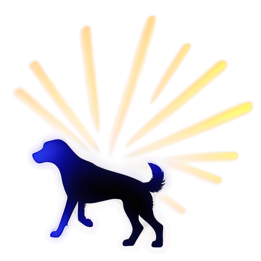 Dog Silhouette Leaping Png 06132024