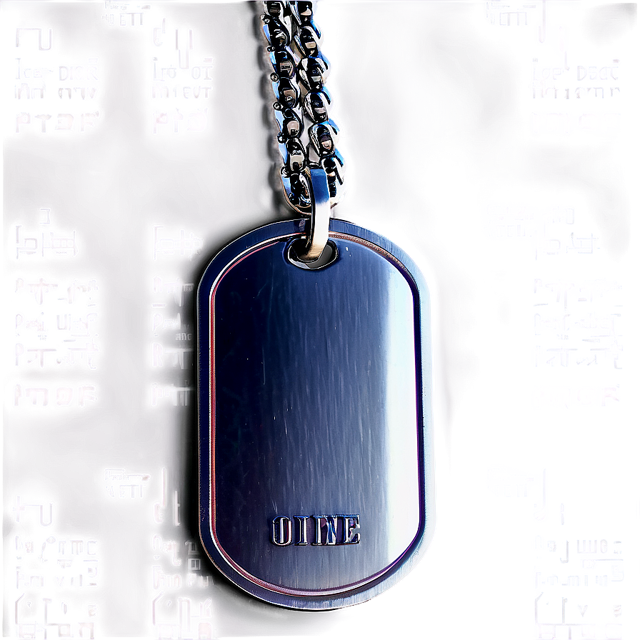 Dog Tag With Chain Png Igo20