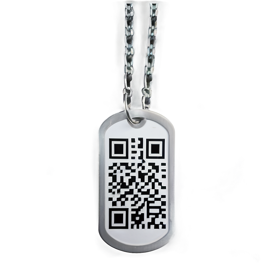 Dog Tags With Qr Code Png Yuw