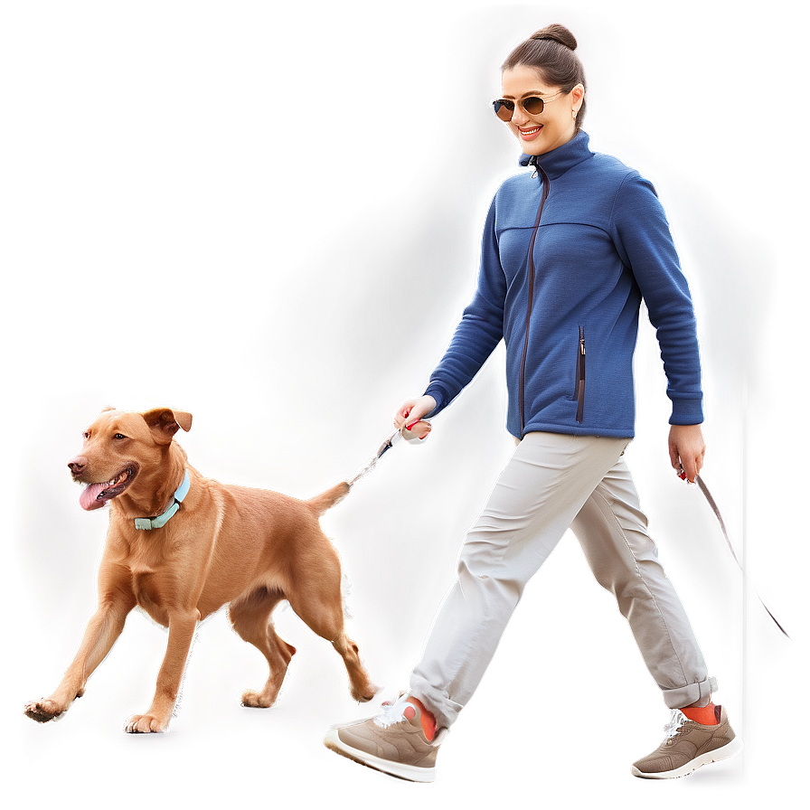 Dog Walking Exercise Png Wbc