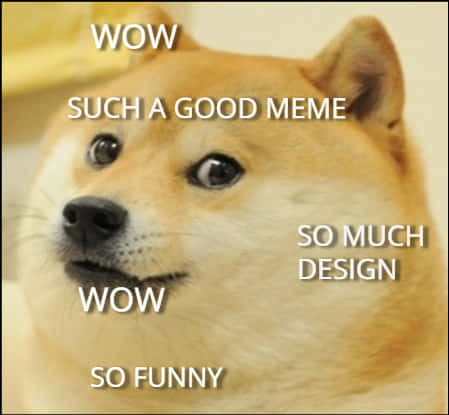 Doge Meme Classic Wow