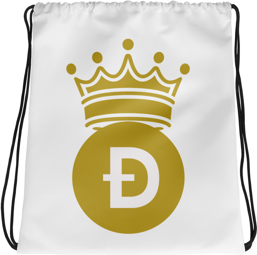 Dogecoin Branded Drawstring Bag