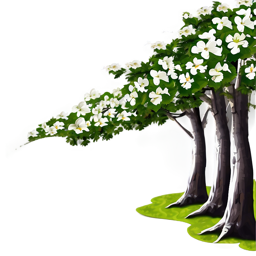 Dogwood Forest Background Png 16