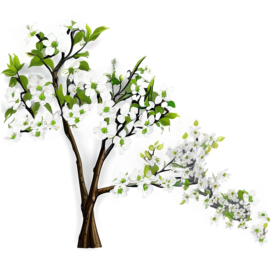 Dogwood Forest Background Png Dgc44