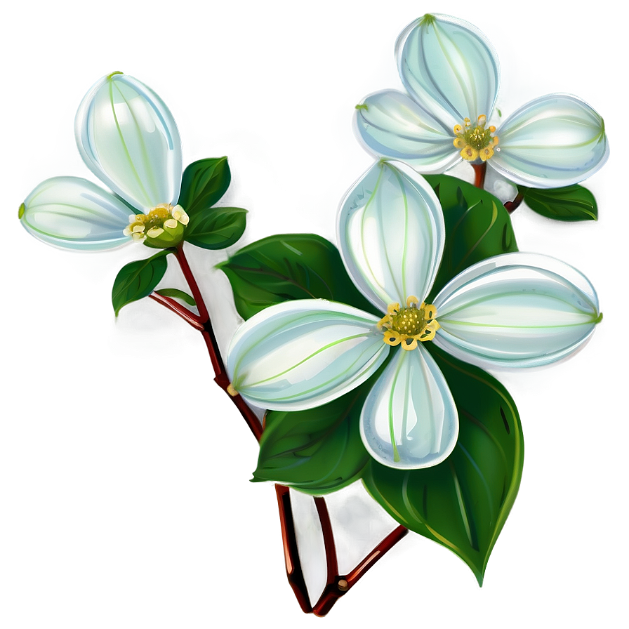 Dogwood Illustration Png Hns