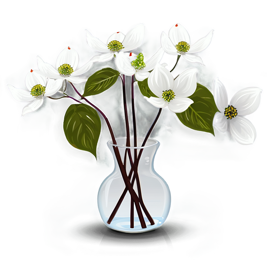 Dogwood In Vase Png Bwv