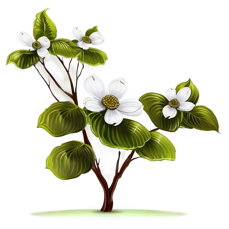 Dogwood Landscape Artwork Png Hob