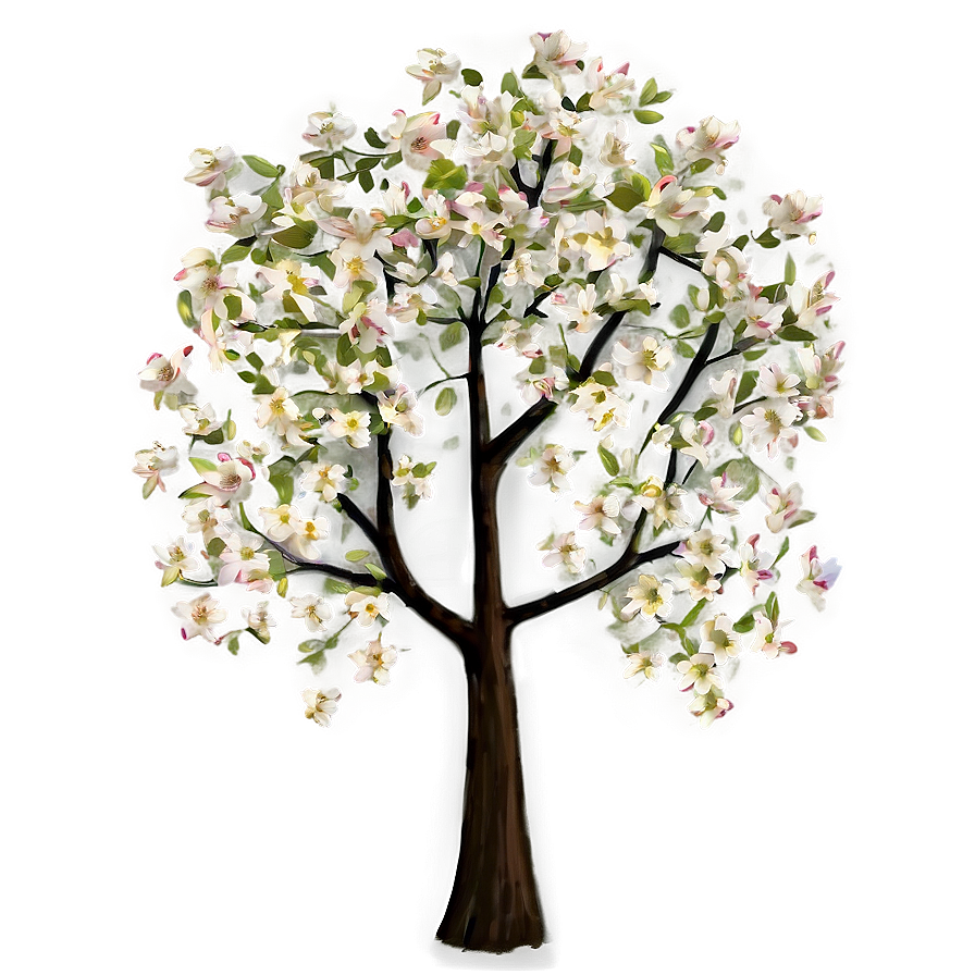 Dogwood Tree At Sunset Png Qvr99