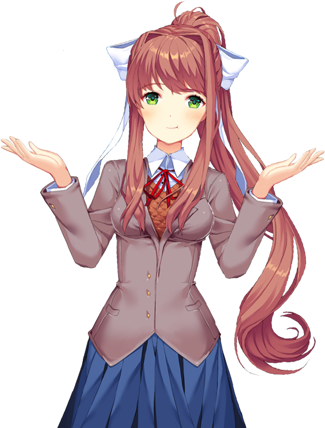 Doki Doki Literature Club Monika Pose