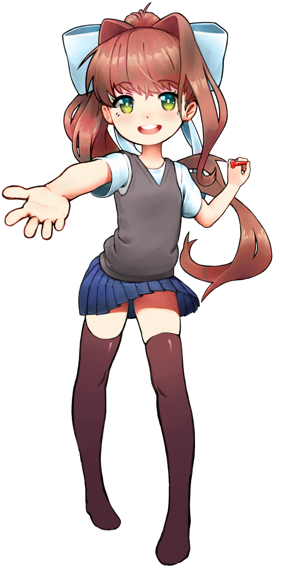 Doki Doki Literature Club Monika Pose