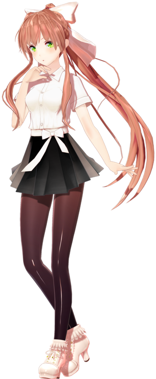 Doki Doki Literature Club Monika Standing Pose