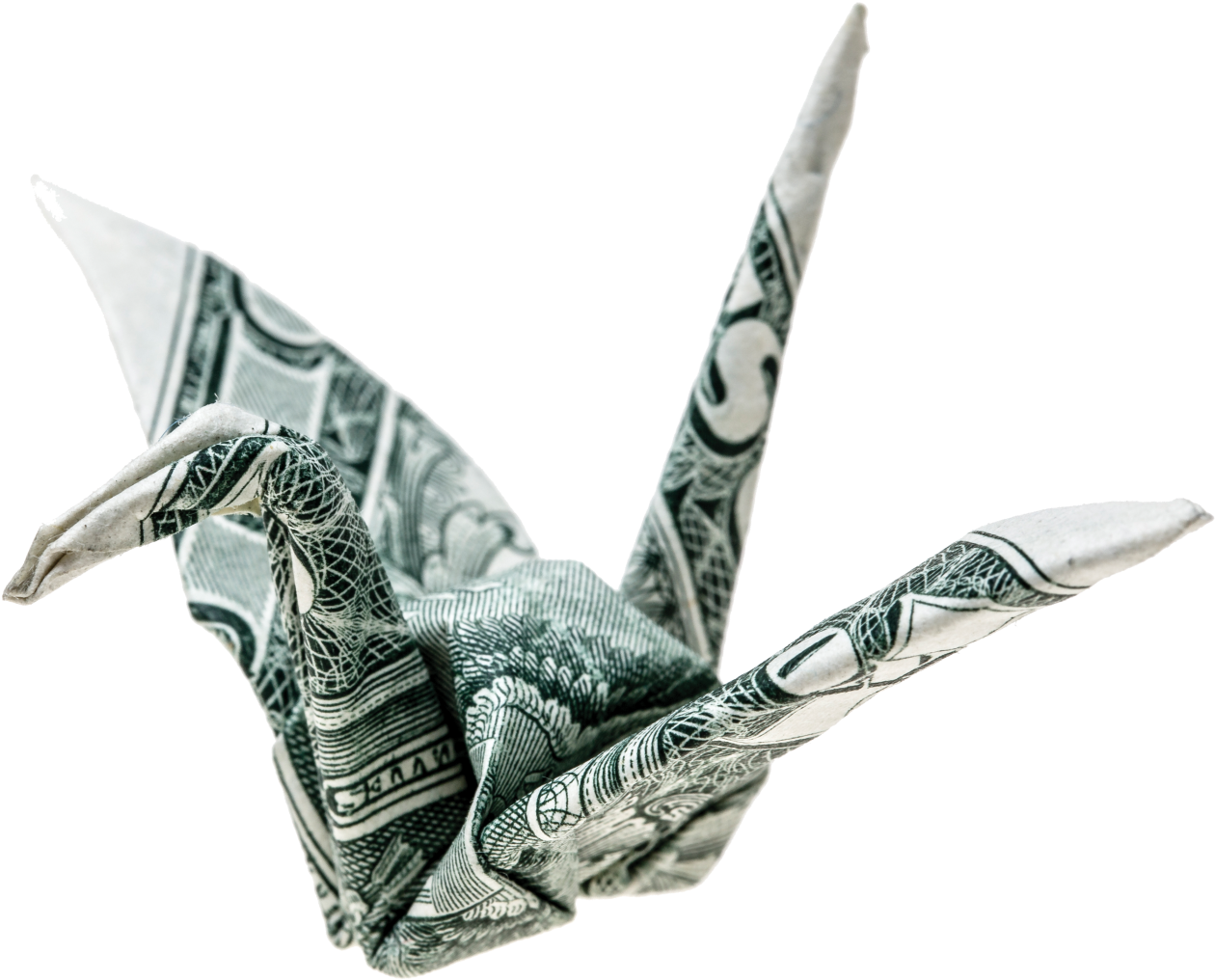 Dollar Bill Origami Crane