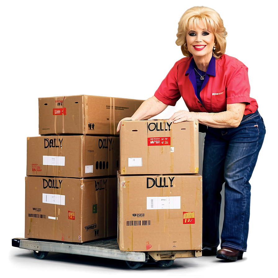 Dolly With Boxes Png Prk