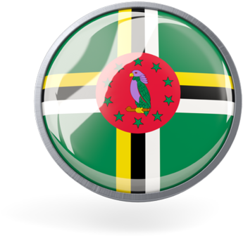 Dominica Flag Badge