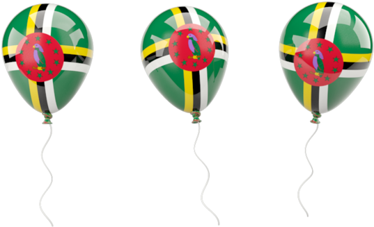 Dominica Flag Balloons